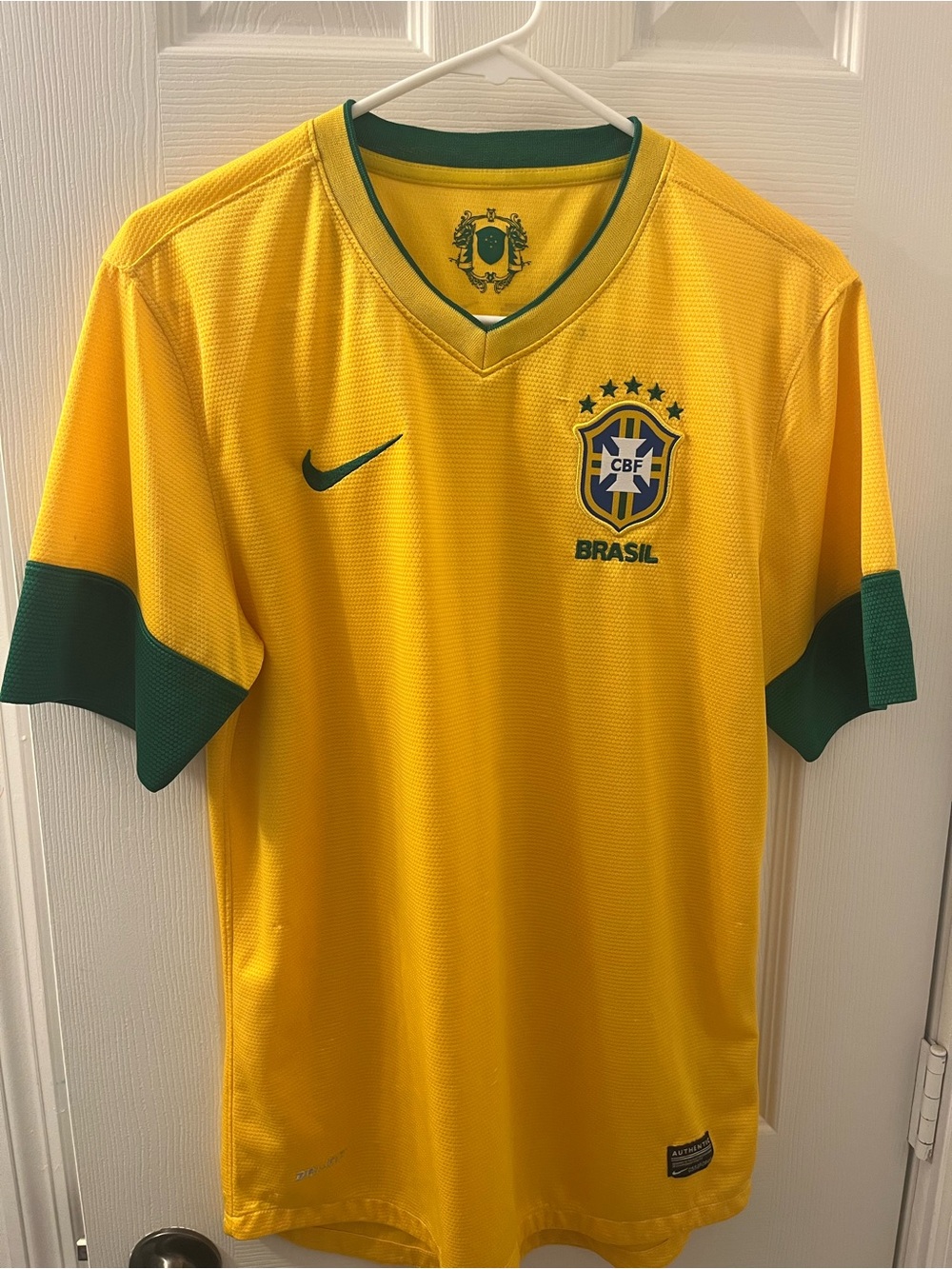 Nike Brazil 2012 Home Jersey Mens Small